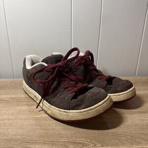 Vintage Vans Gwynn Skate Shoes Suede/ Red , Brown Size Us Size 9 C3